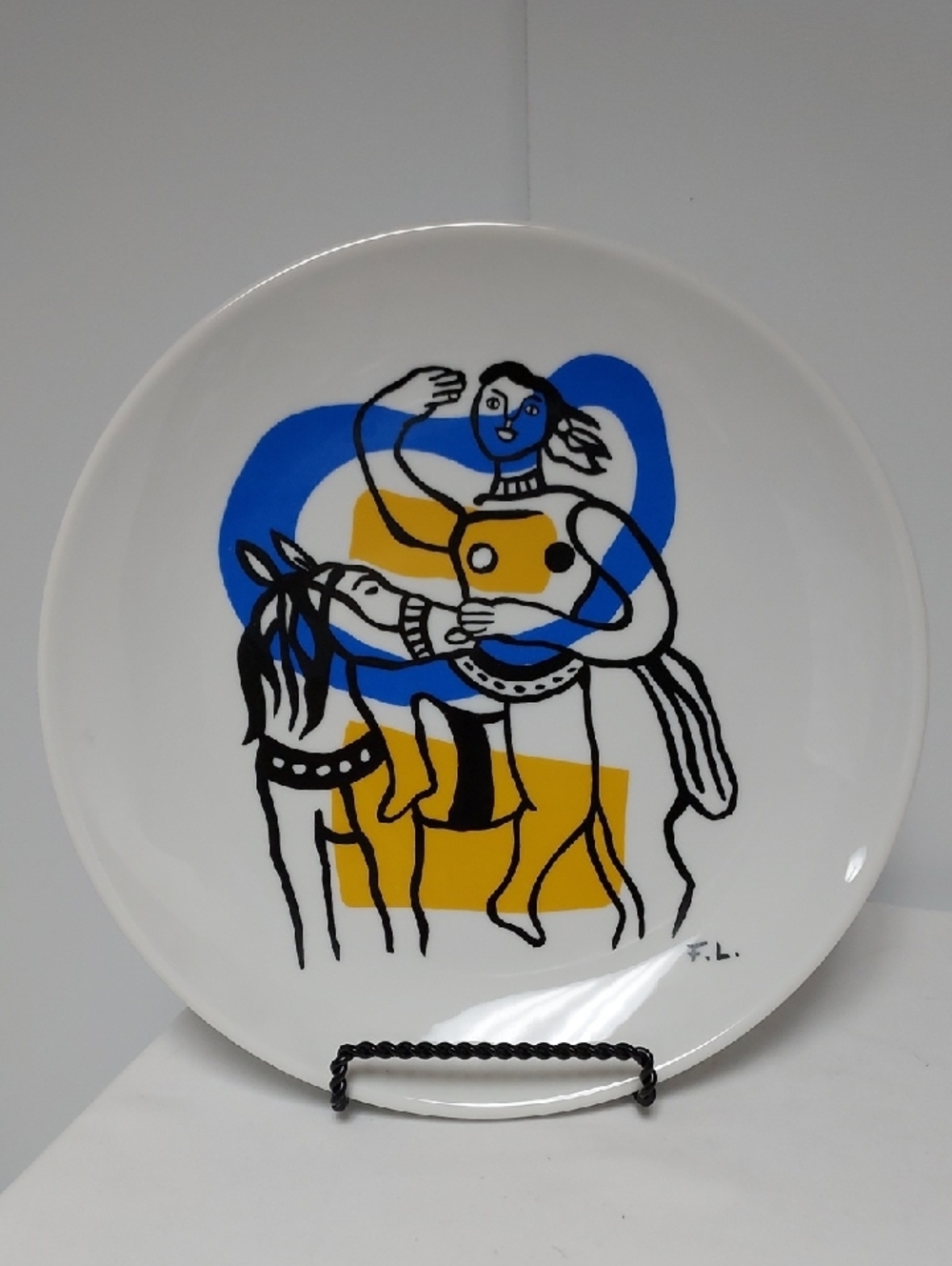 Vintage Fernand Leger "Rider on Horse Decorative Plate